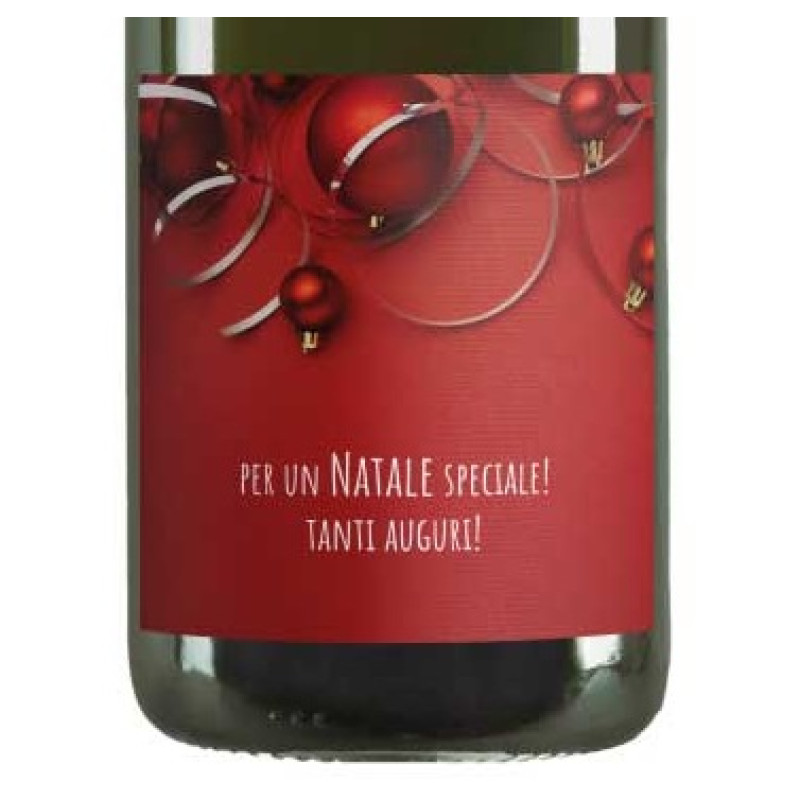 Spumante Dolce - Bottiglia personalizzata per auguri di Natale