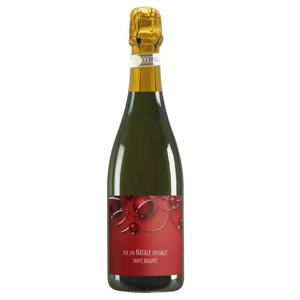 Spumante Dolce - Bottiglia personalizzata per auguri di Natale - 1