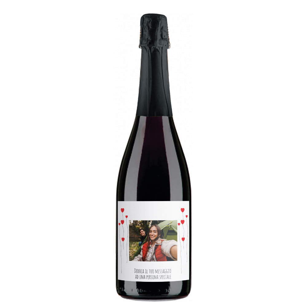 Prosecco DOC - Bottiglia personalizzata per San Valentino - 1