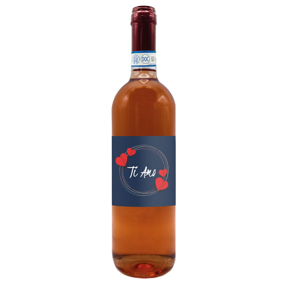 Vino Rosé - Bottiglia personalizzata per San Valentino - 1