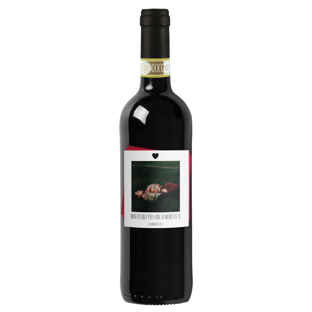 Vino Rosso - Bottiglia personalizzata per San Valentino - 1
