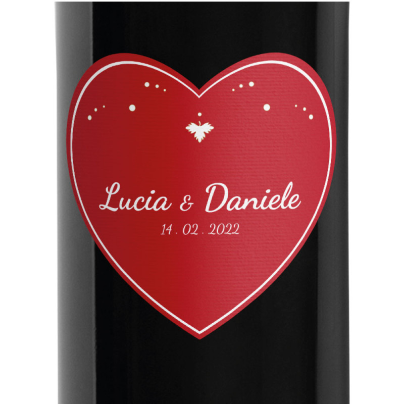 Bottiglia personalizzata per San Valentino - Rosso di Montalcino