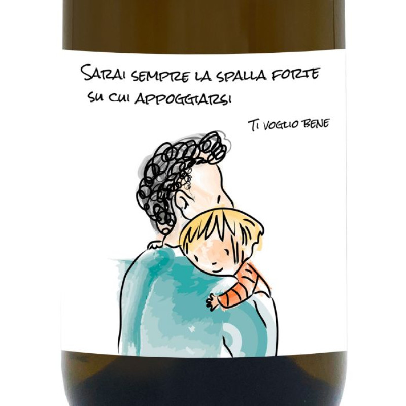 Bottiglia personalizzata per la festa del papà