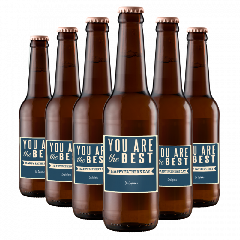 6X DUBBEL - Birra personalizzata per la festa del papà