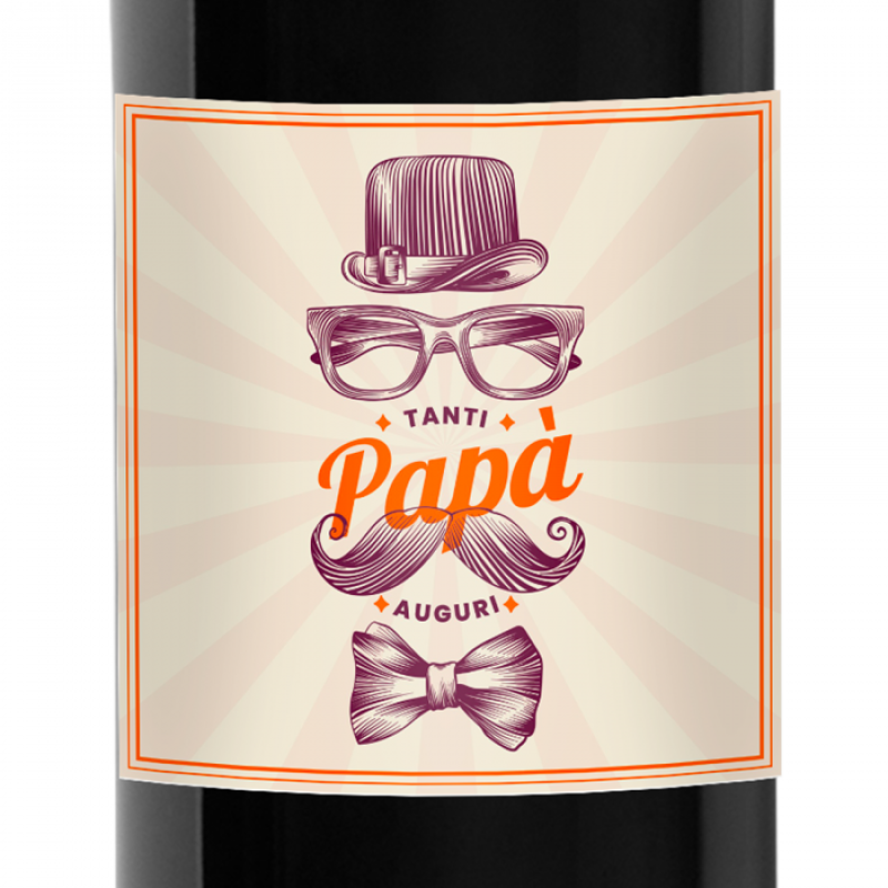 Chianti Classico DOCG - bottiglia personalizzata per la festa del papà