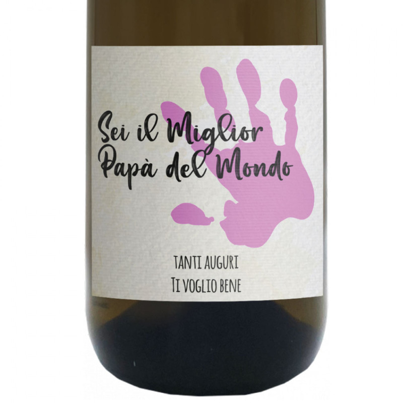 Bottiglia personalizzata per la festa del papà