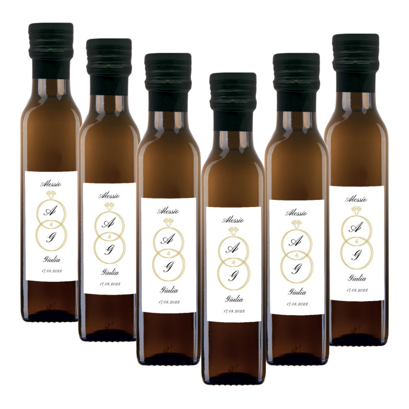 90 bottiglie 0.25 lt. - Olio Extra Vergine di Oliva - Bomboniere personalizzate