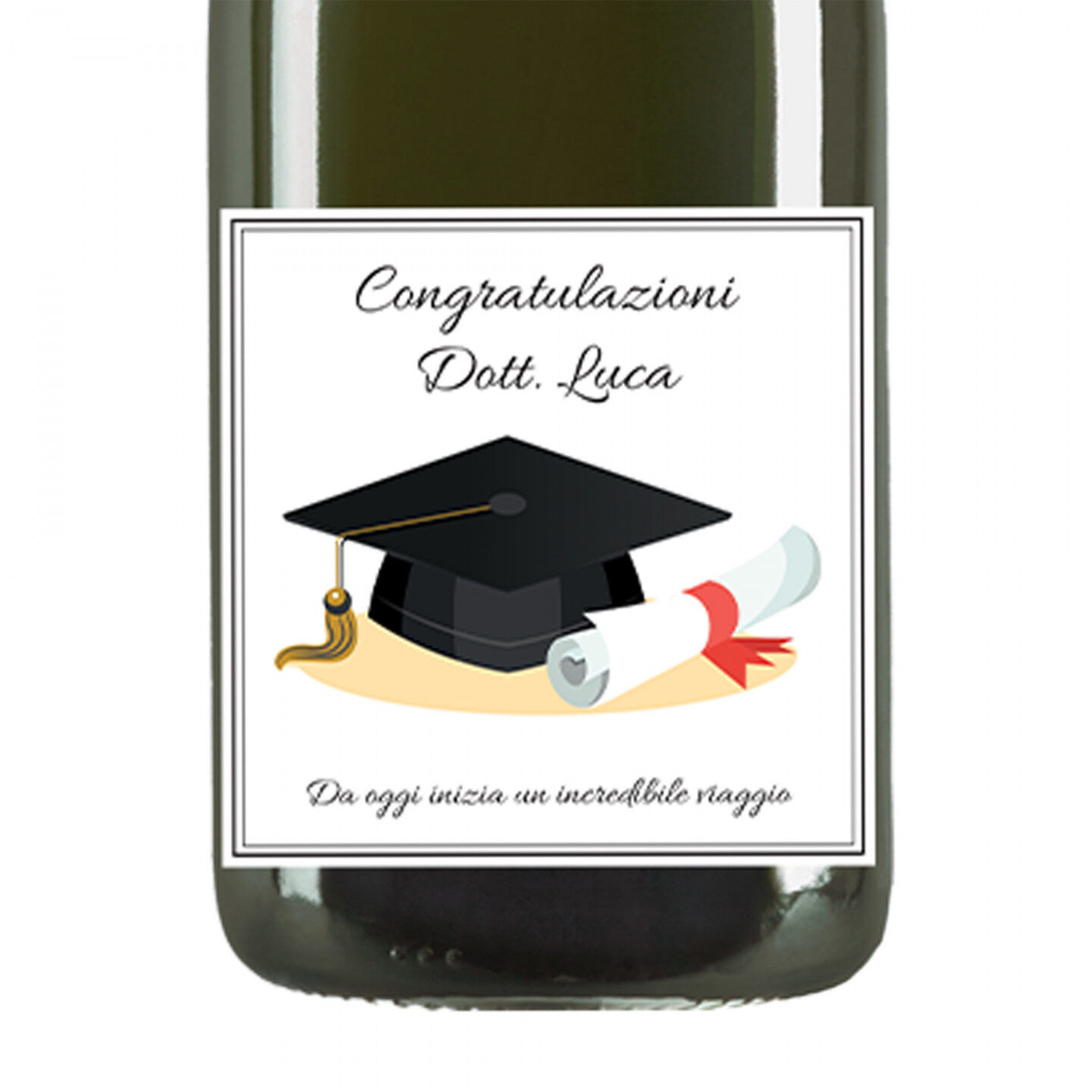 Asti Spumante - Personalized bottle and gift box for graduation - Image 3