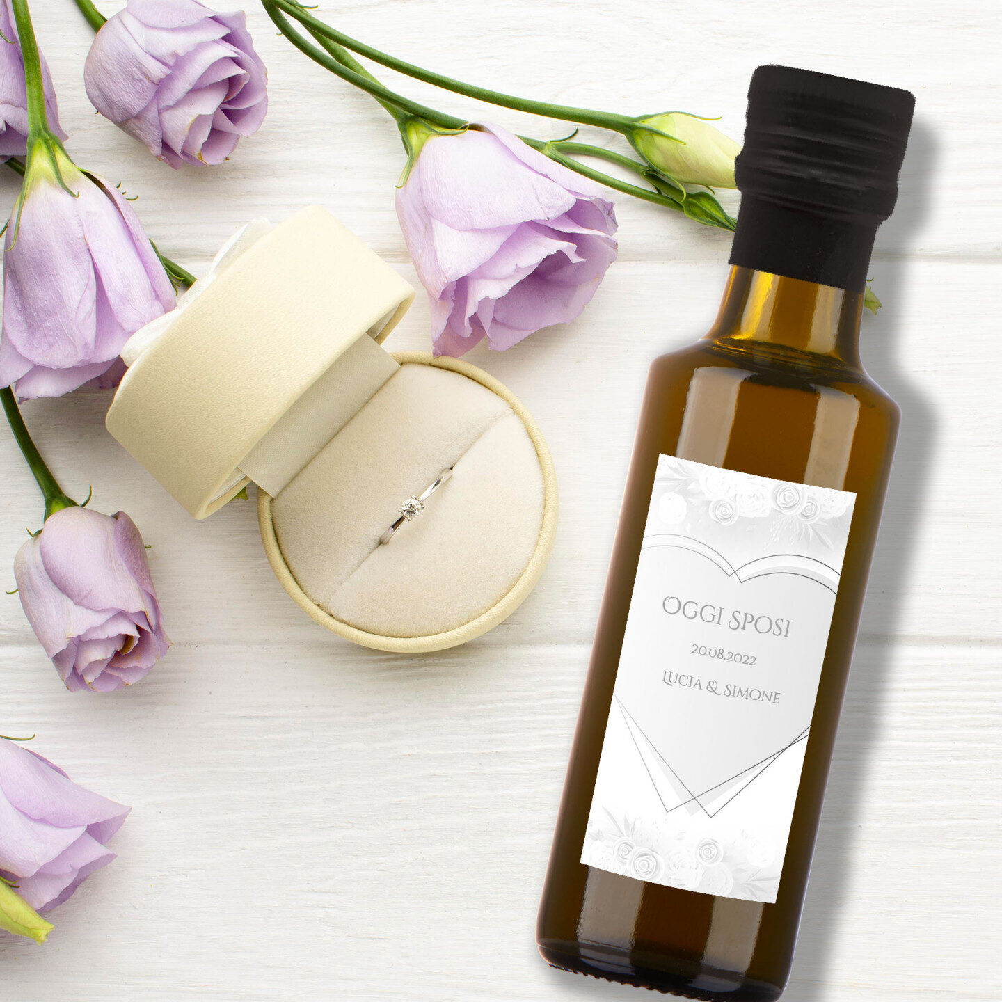 48 bottiglie 0.10 lt. - Olio Extra Vergine di Oliva - Bomboniere personalizzate - 3