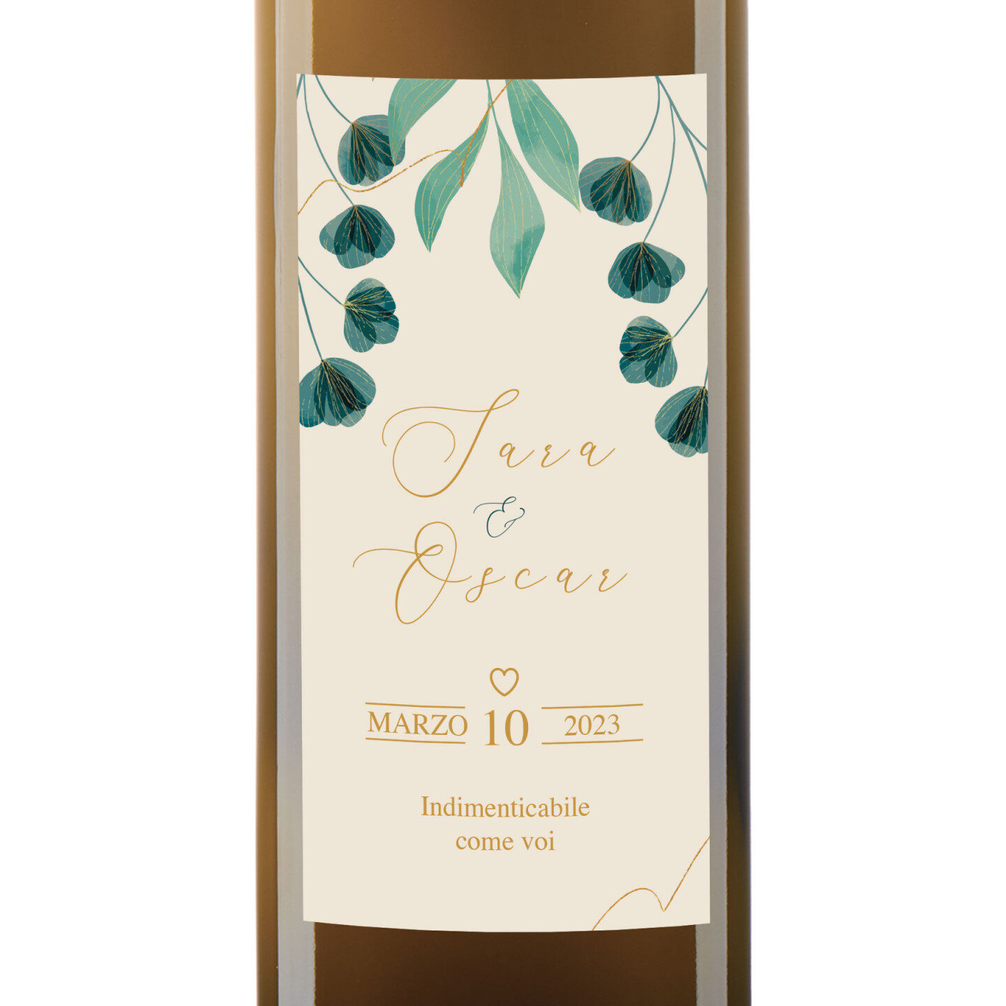 96 bottiglie 0.25 lt. - Olio Extra Vergine di Oliva - Bomboniere personalizzate per matrimonio - 1