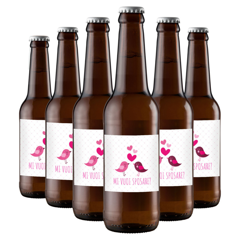 24 Birra Artigianale Golden Ale - Bomboniere personalizzate - 0.33 lt.