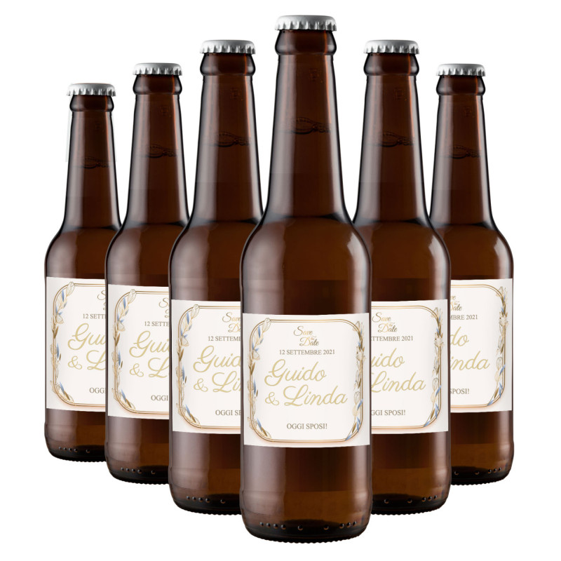 48 Birra Artigianale Pale Ale - Bomboniere personalizzate - 0.33 lt.