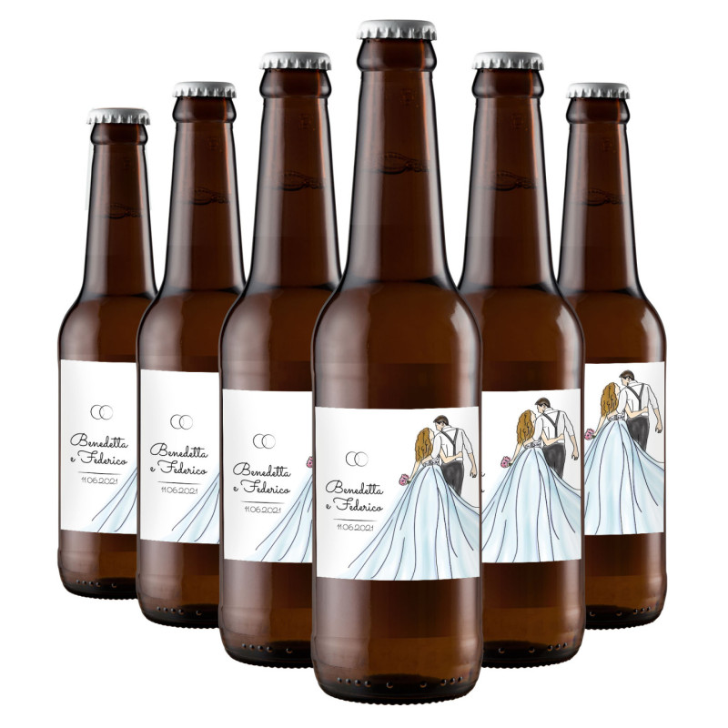 24 Birra Artigianale Pale Ale - Bomboniere personalizzate - 0.33 lt.