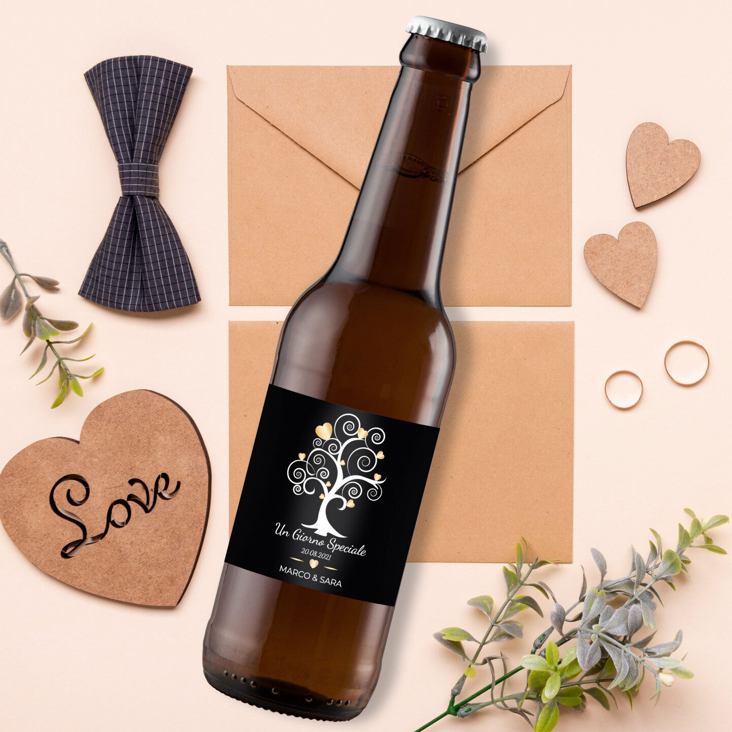 72 Birra Artigianale Pale Ale - Bomboniere personalizzate - 0.33 lt. - 4