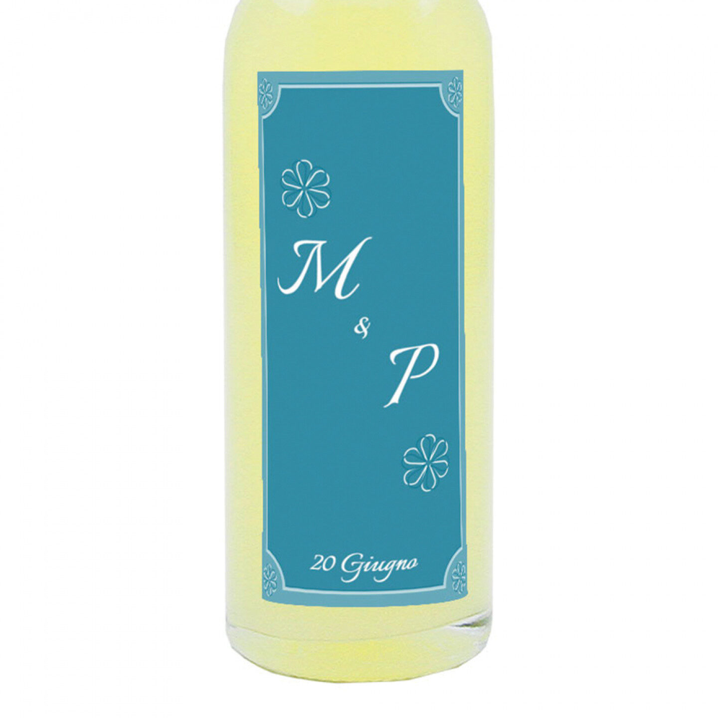 48 Bomboniere liquore al limone - bottiglie mignon 0.10 lt. - mini bottiglie di liquore artigianale idea per bomboniere di matrimonio - 1