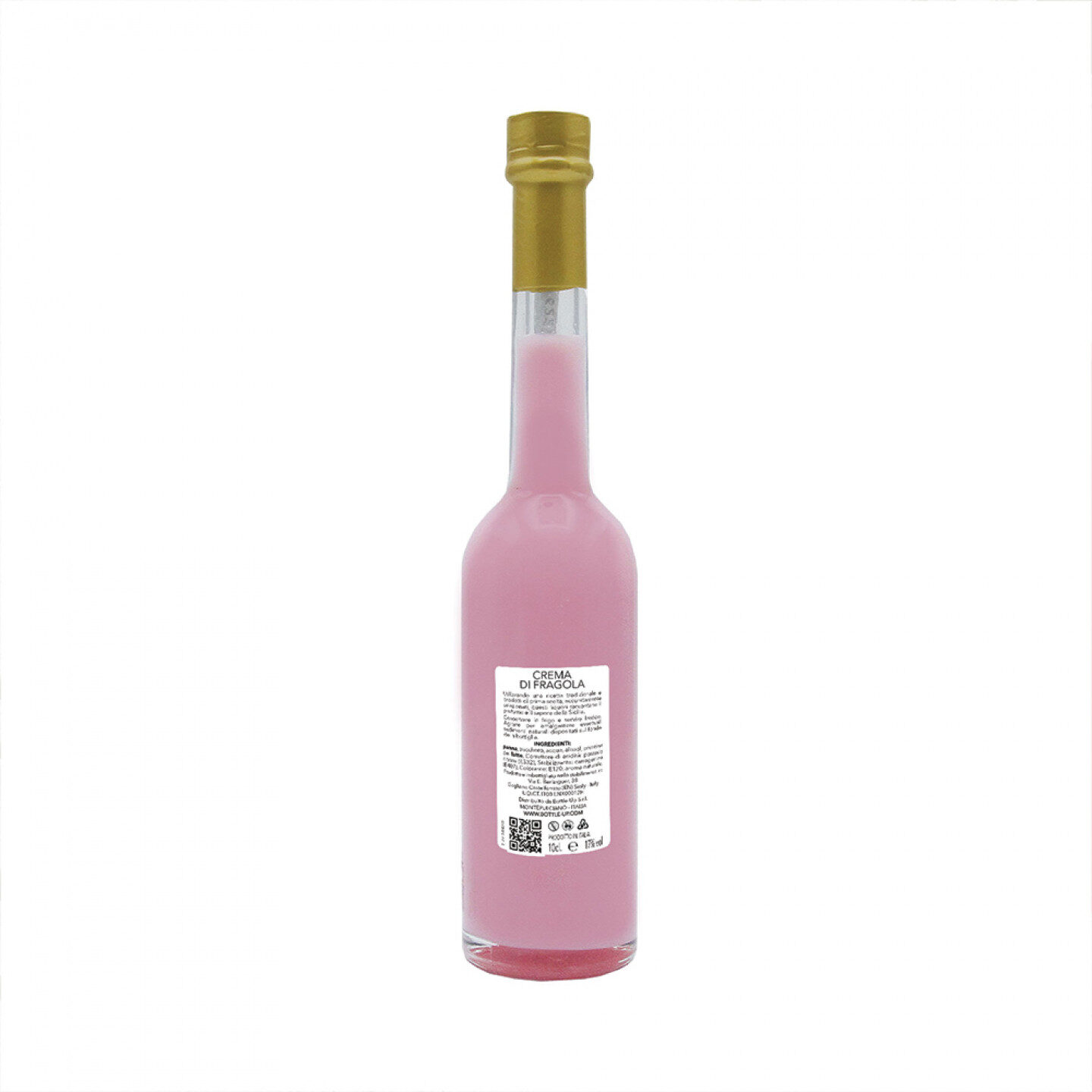 48 Bomboniere liquore crema alla fragola - bottiglie mignon 0.10 lt. - Mini bottiglie di liquore artigianale idea per bomboniere di matrimonio o cerimonie - 2