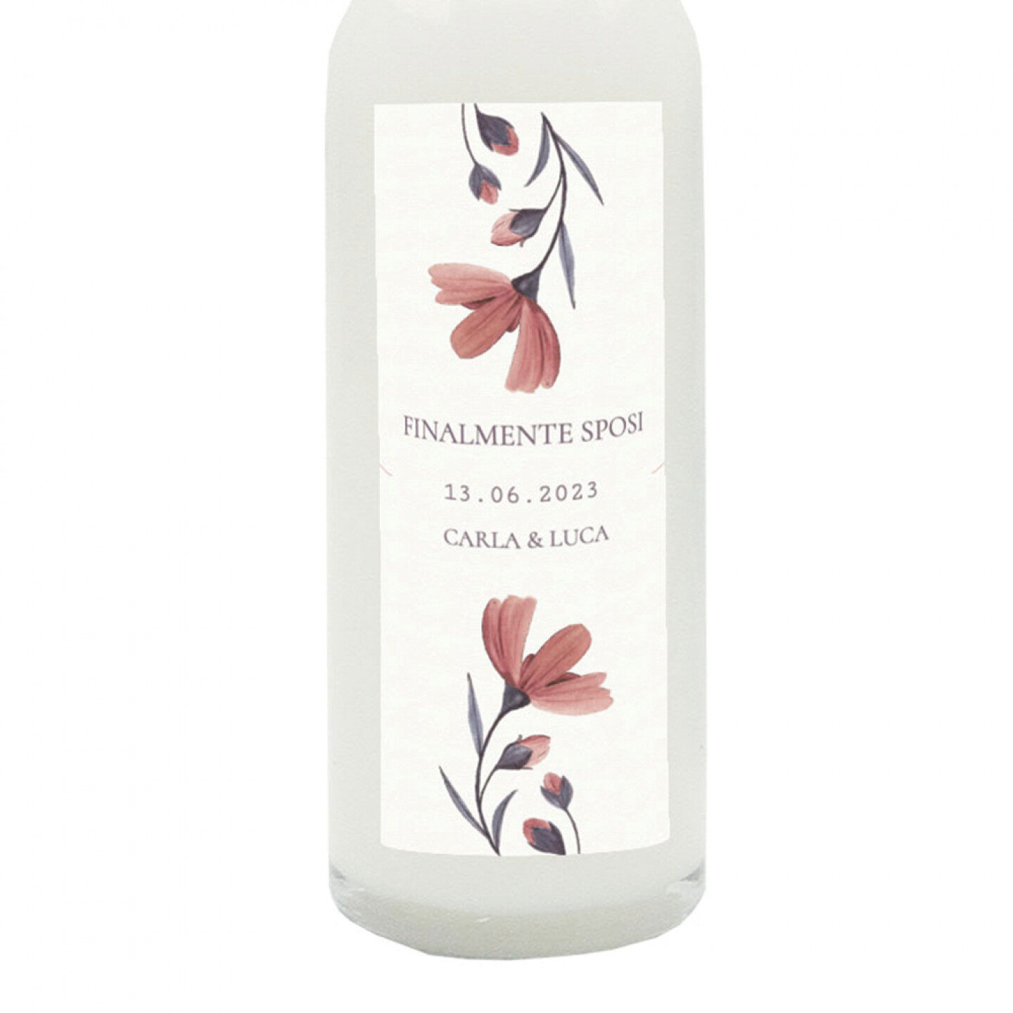 24 Bomboniere crema di mandorla - bottiglie mignon 0.10 lt. - Mini bottiglie di liquore artigianale idea per bomboniere di matrimonio o cerimonie - 1