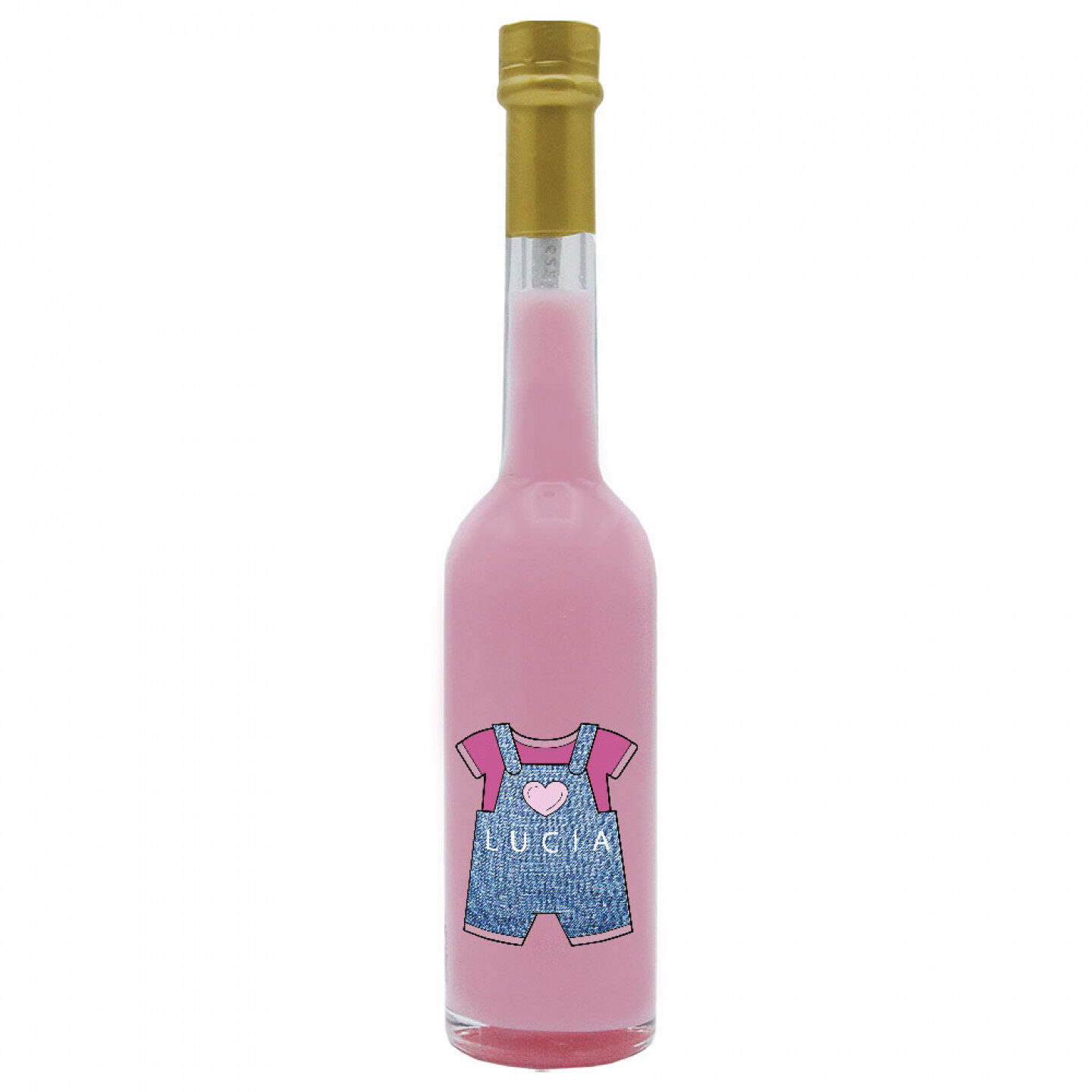48 Bomboniere liquore crema alla fragola - bottiglie mignon 0.10 lt. - Mini bottiglie di liquore artigianale idea per bomboniere baby shower - 2