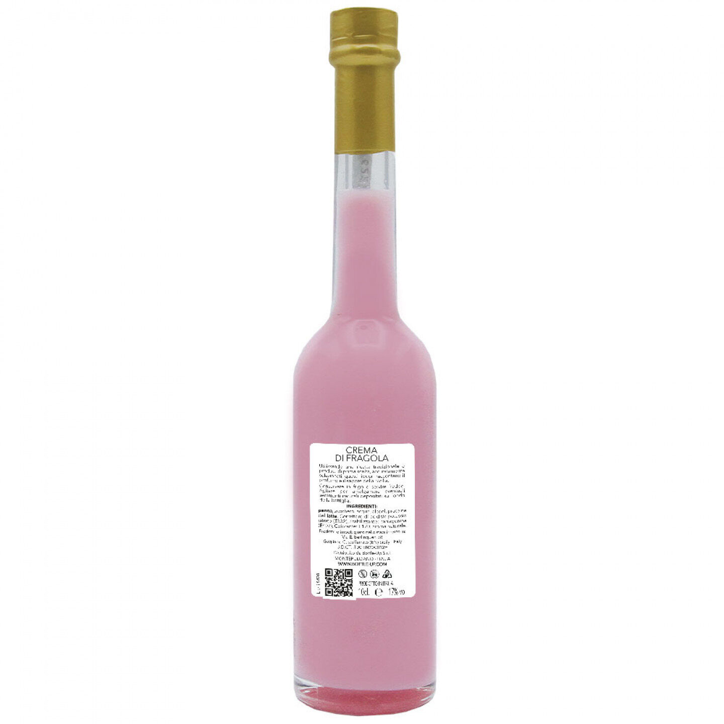 48 Bomboniere liquore crema alla fragola - bottiglie mignon 0.10 lt. - Mini bottiglie di liquore artigianale idea per bomboniere baby shower - 3