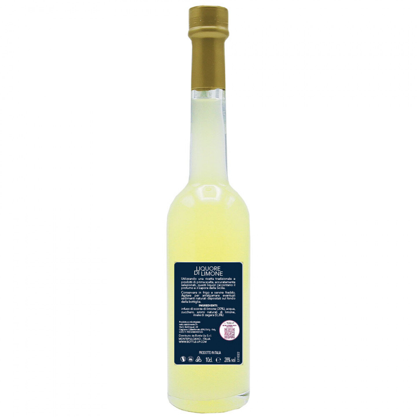 36 Bomboniere liquore al limone - bottiglie mignon 0.10 lt. - mini bottiglie di liquore idea per bomboniere prima comunione o cresima - 2