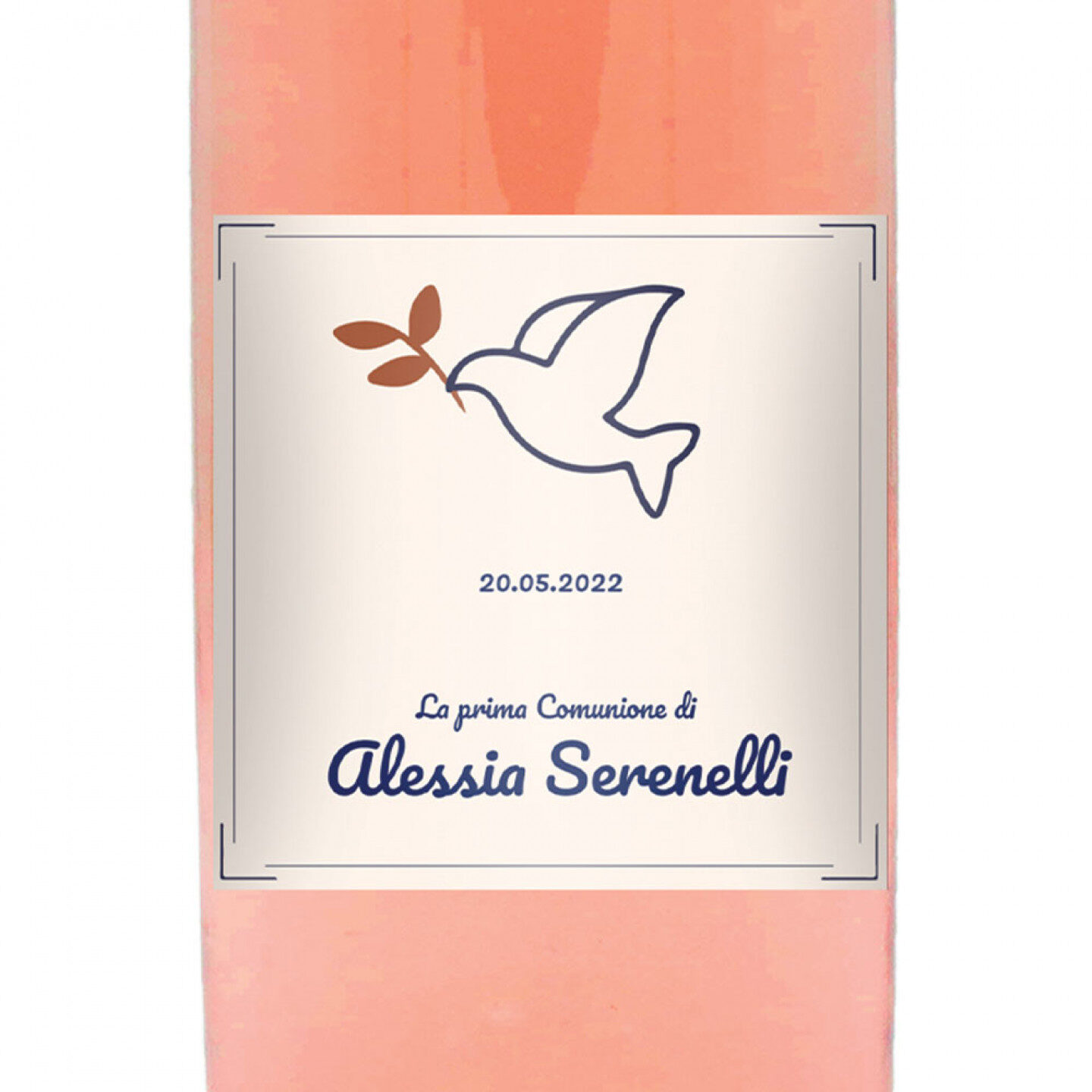 90 Bottiglie vino Bardolino Chiaretto DOC personalizzato per comunione - 1