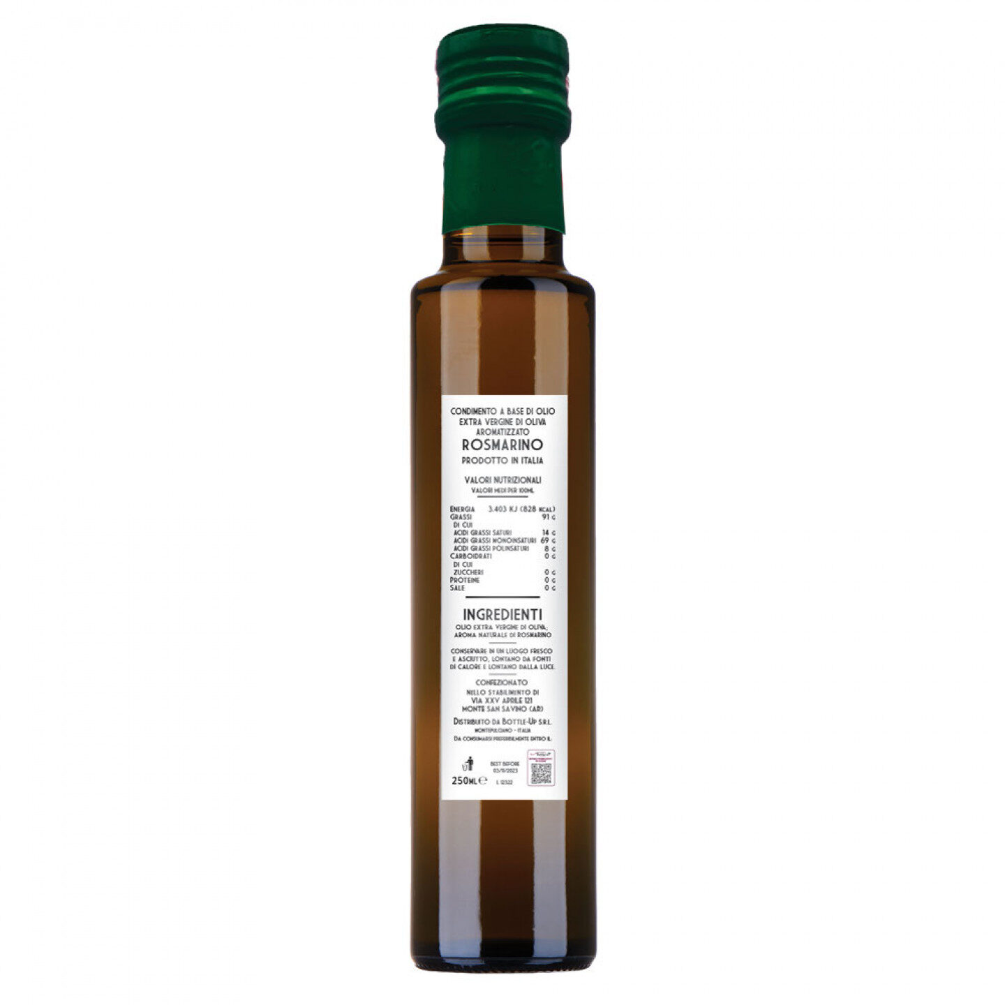 48 bottiglie 0.25 lt. - Olio di Oliva Aromatizzato al Rosmarino - Bomboniere personalizzate per cresima - 3