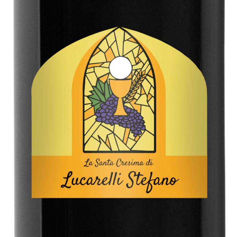 Bottiglia personalizzata per Cresima