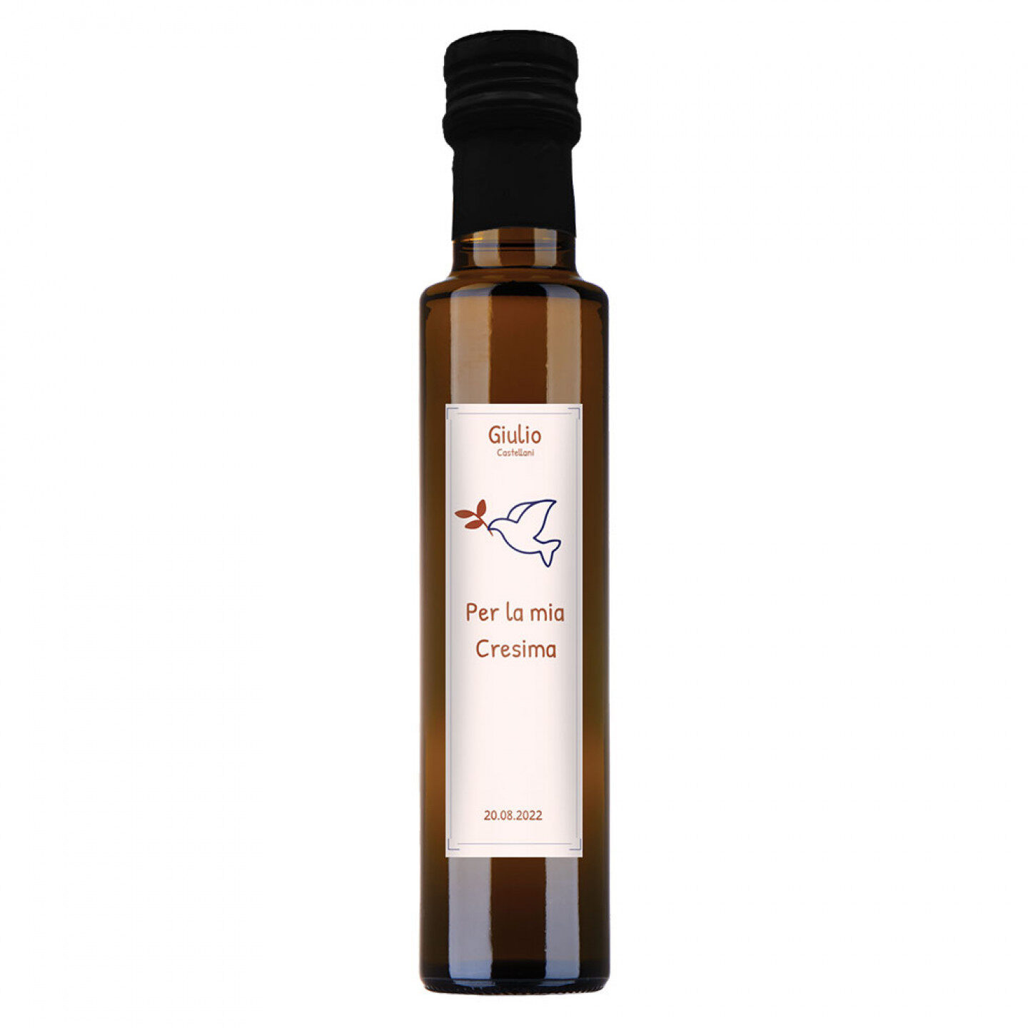 24 bottiglie 0.25 lt. - Olio Extra Vergine di Oliva - Bomboniere personalizzate per cresima - 2