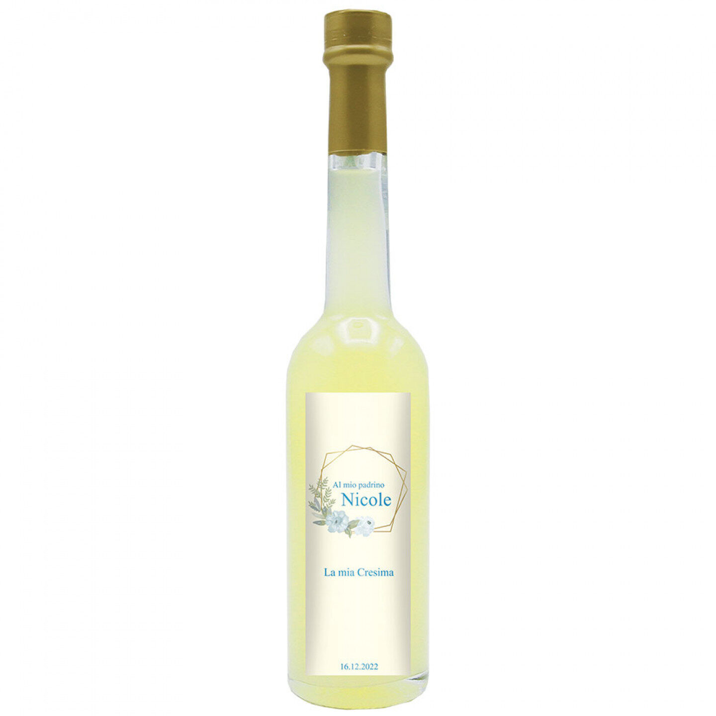 24 Bomboniere liquore al limone - bottiglie mignon 0.10 lt. - mini bottiglie di liquore idea per bomboniere cresima - 2