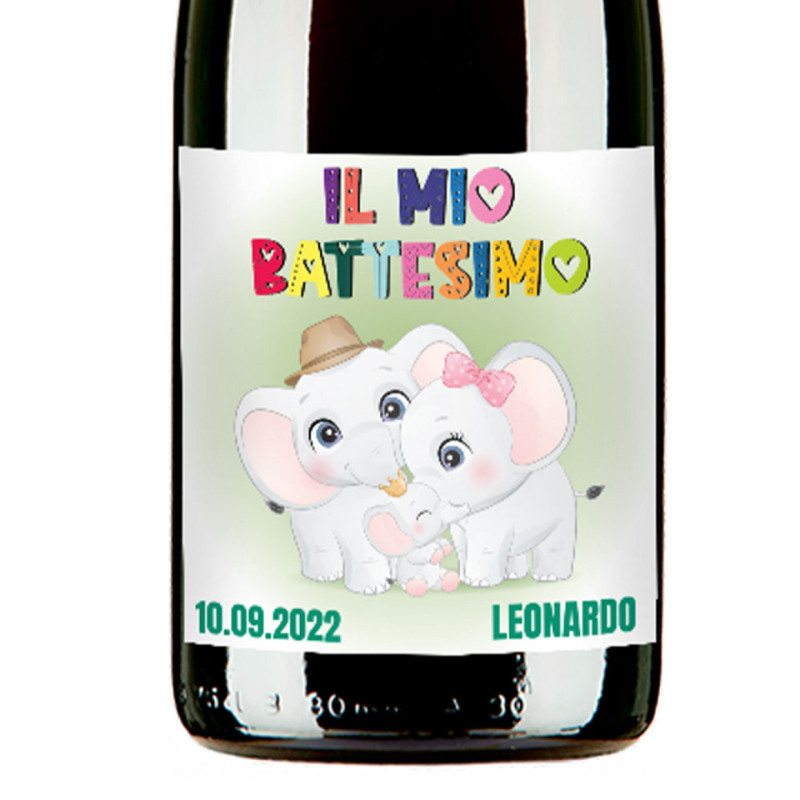 Prosecco DOC - Bottiglia personalizzata per il battesimo