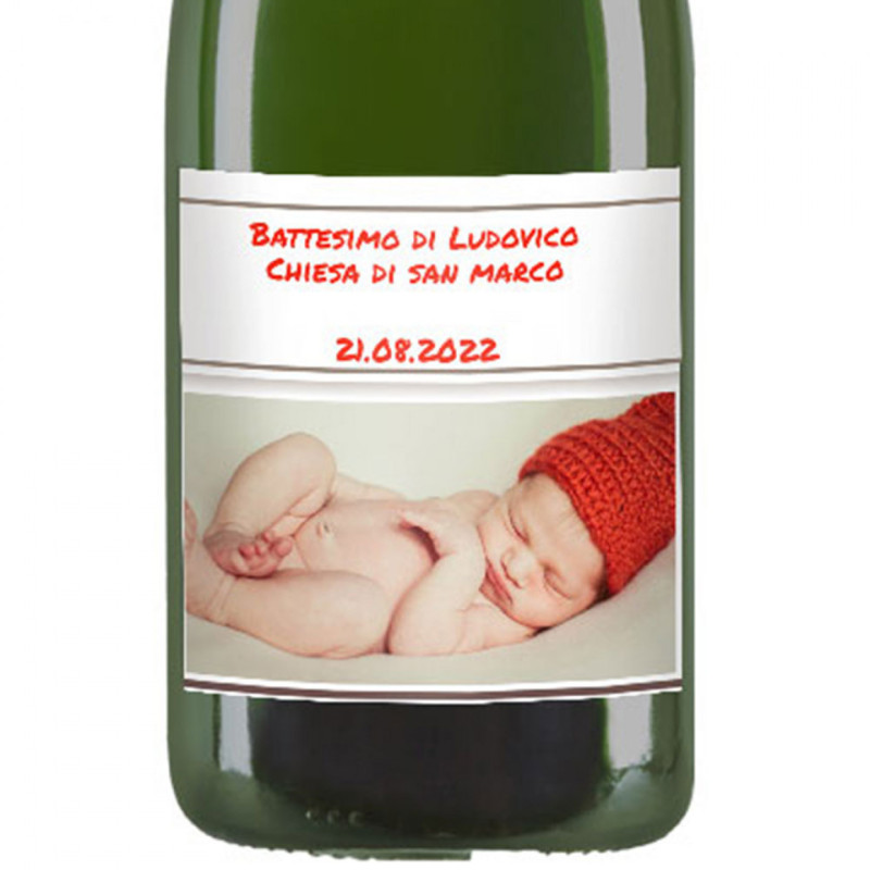 Champagne Personalizzato - Bottiglia personalizzata per Battesimo