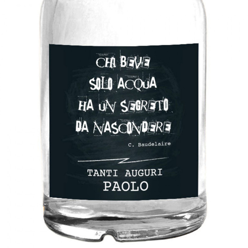 Gin Personalizzato per Compleanno - Idea Regalo originale con dedica personalizzata