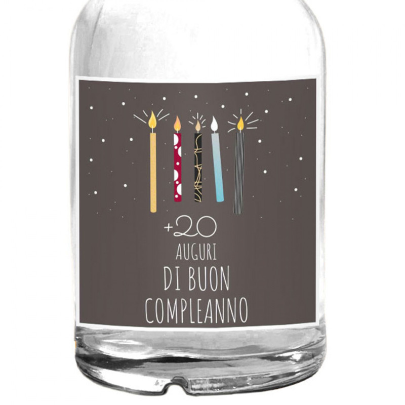 Bottiglia personalizzata di Gin - Idea Regalo originale con dedica personalizzata in etichetta