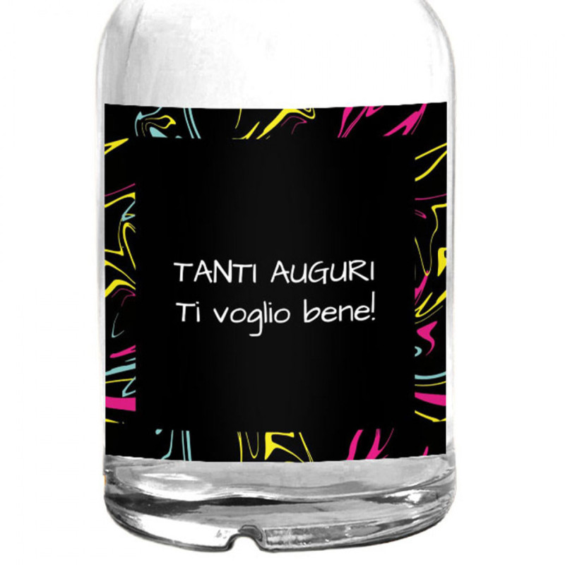 Bottiglia di Gin personalizzato - Idea Regalo speciale con dedica personalizzata in etichetta