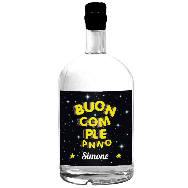 Gin personalizzato - Idea Regalo speciale con dedica personalizzata in etichetta