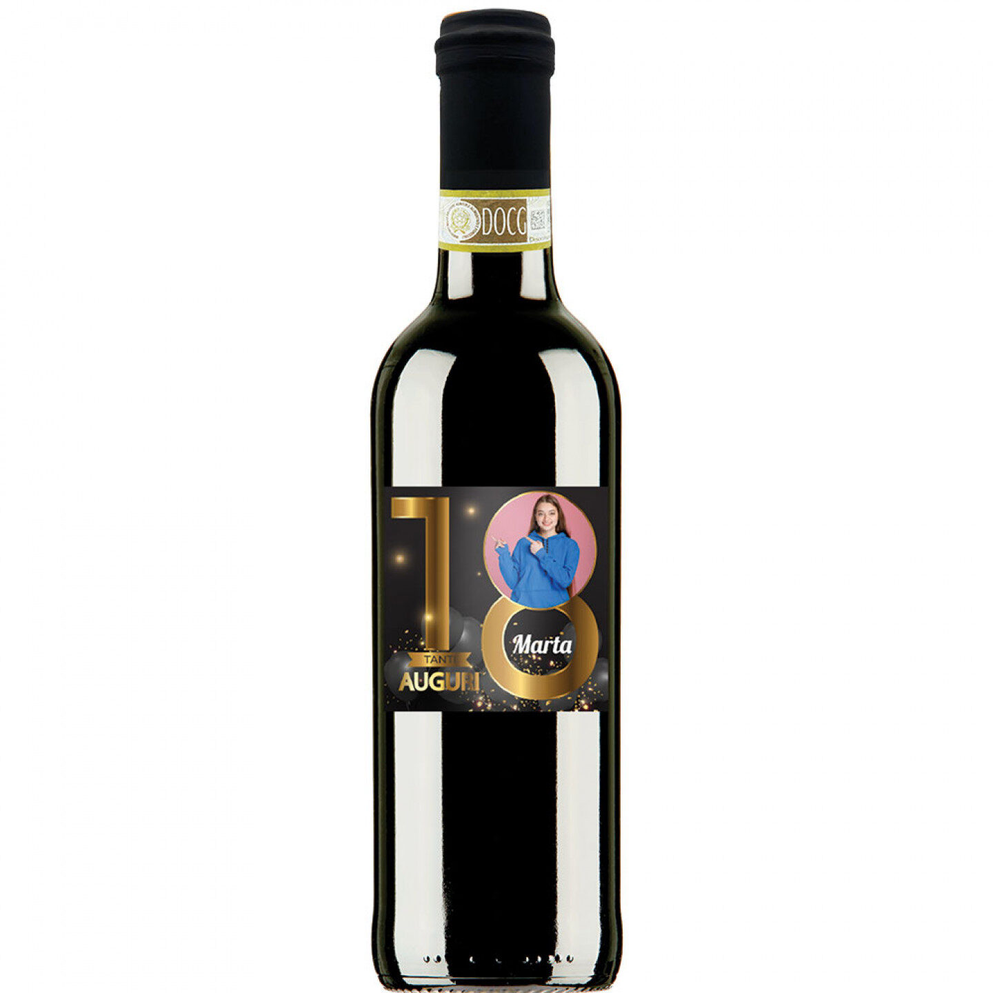 36 Bomboniere compleanno 18 anni - Chianti DOCG 0.375 lt. - 2