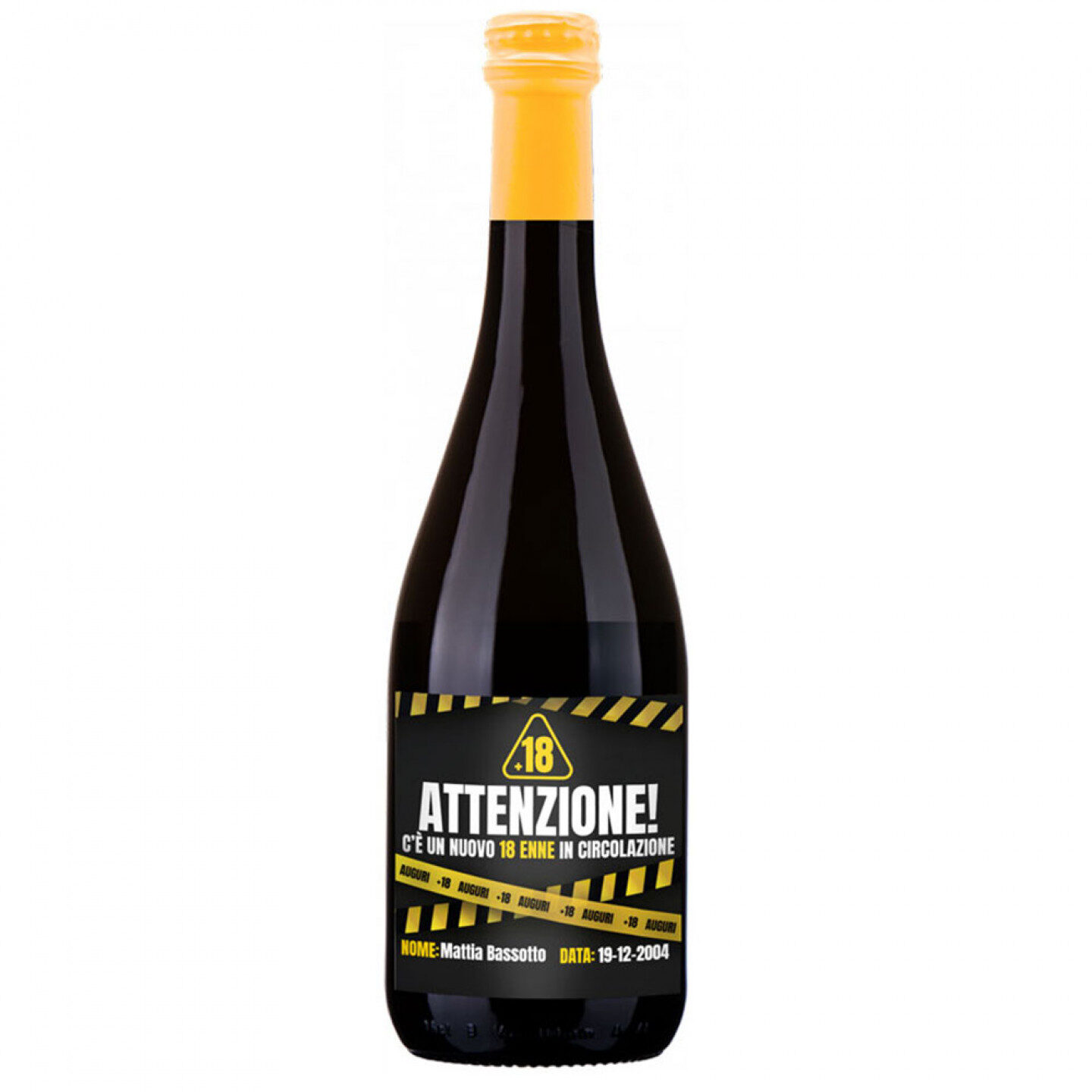 Birra Golden Ale - Bottiglia personalizzata idea regalo 18 anni - 1