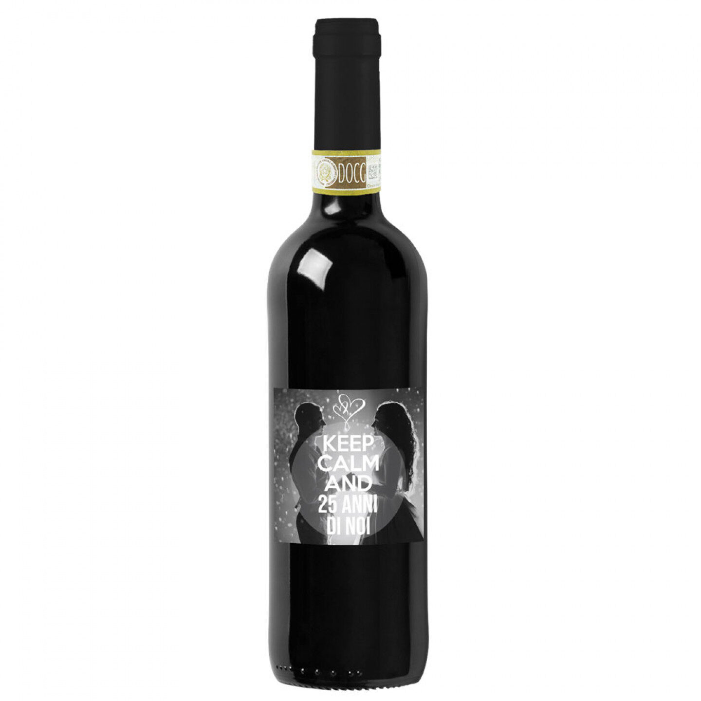 Bottiglia personalizzata per anniversario di nozze o di fidanzamento - 1