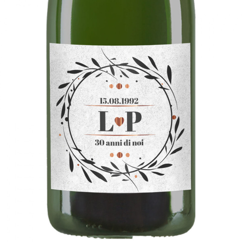 Champagne Personalizzato - idea regalo anniversario