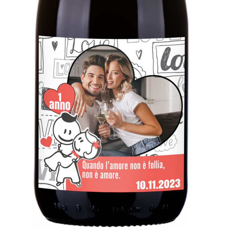 Bottiglia personalizzata per anniversario - Amber Ale