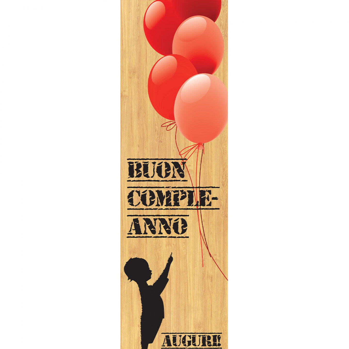 Wooden box 1 MAGNUM bottle 1,5 L - Happy Birthday! Best wishes! - Image 2