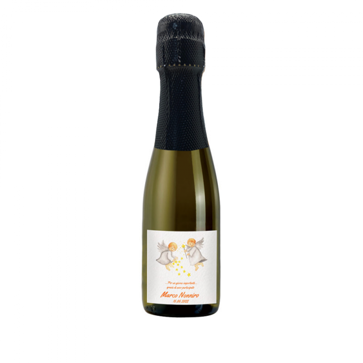 24 Prosecco mignon personalizzato per Comunione - 0.20 lt. - bomboniere prima Comunione - 1