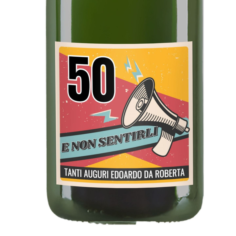 Franciacorta DOCG - Bottiglia personalizzata idea regalo per compleanno