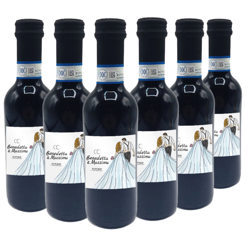 90 Bottiglie Valpolicella Classico DOC personalizzato per matrimonio