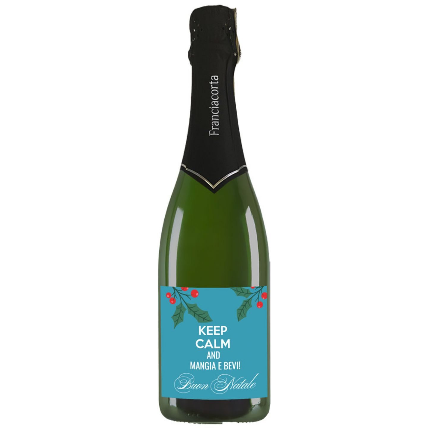 Franciacorta DOCG - Bottiglia personalizzata idea regalo per Natale - 1