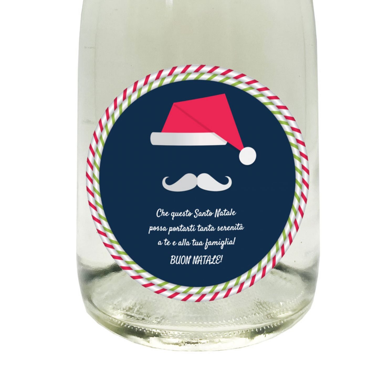 SPUMANTE ANALCOLICO PERSONALIZZATO - Idea regalo per Natale - con cassetta in legno - 2