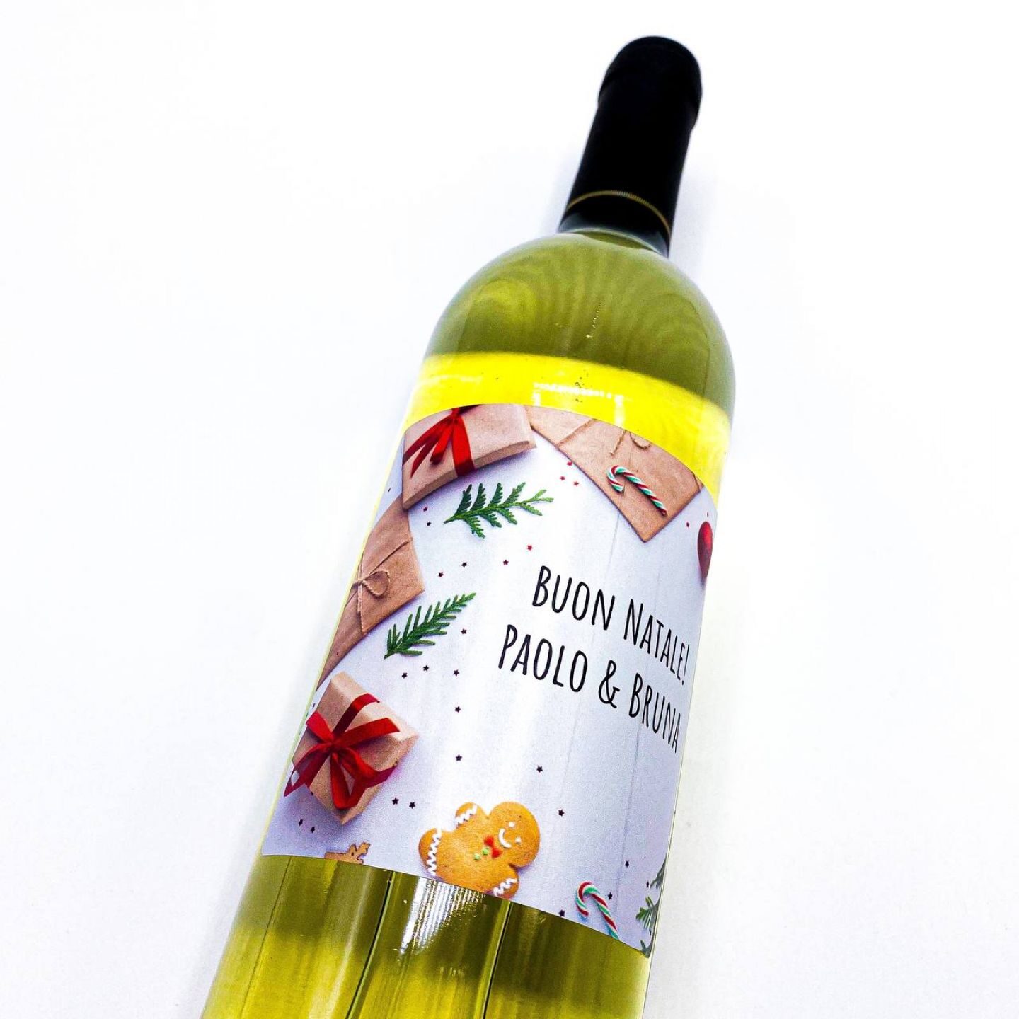 Chardonnay - Personalized Christmas greetings bottle - Image 4