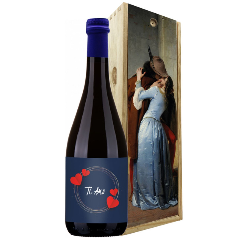 Birra personalizzata con cassetta in legno - Idea regalo San Valentino