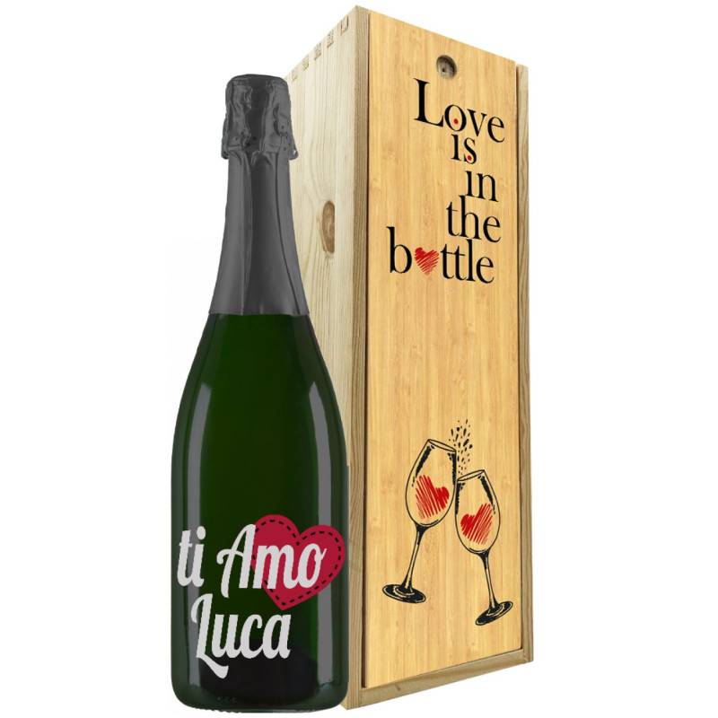 Prosecco MAGNUM con cassetta in legno per San Valentino