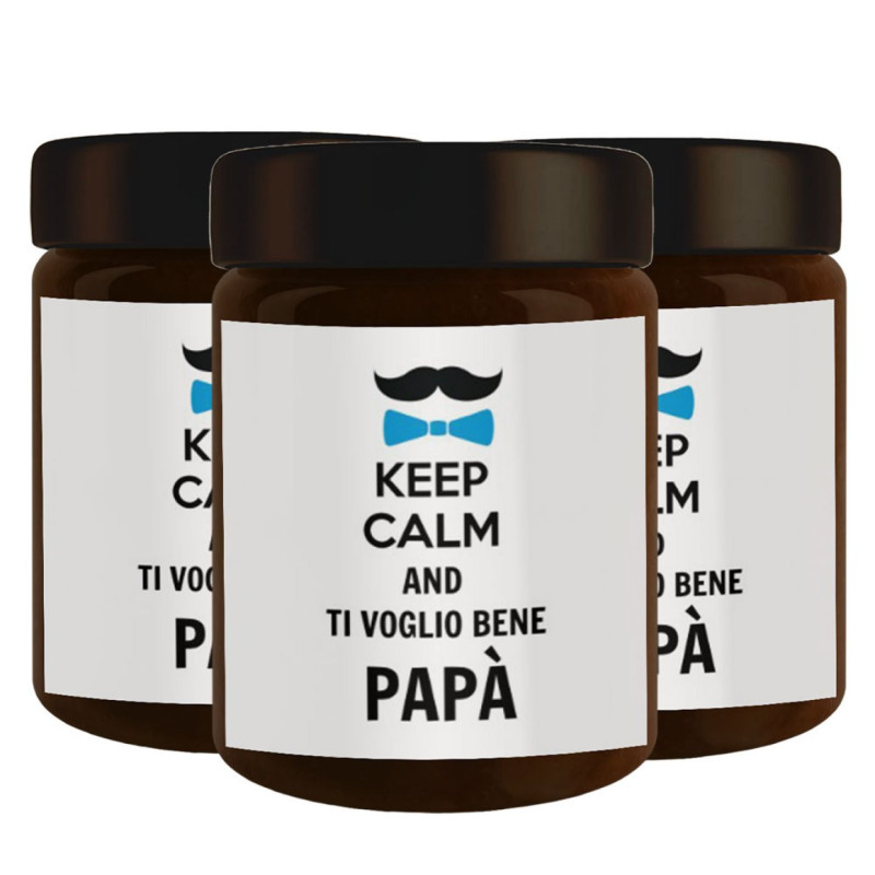 3 vasetti - Cioccolata personalizzata la festa del papà
